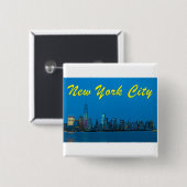 Atemberaubend neue New York Skyline Button (Vorne & Hinten)