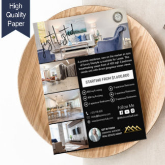 Atemberaubend nur aufgeführter Real Anwesen Flyer