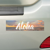 Atemberaubend Orange Maui Sunset Aloha Autoaufkleber (Auf Auto)