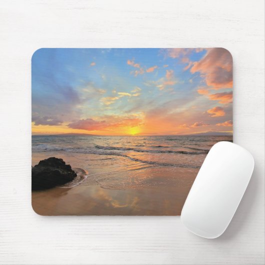 Atemberaubend Orange Maui Sunset Mousepad (Mit Mouse)