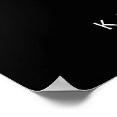 atemberaubend-orangefarbenes Kimono - japanische W Poster (Ecke)