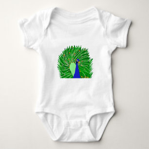 Atemberaubend Peacock Originalkunst von Sophie Age Baby Strampler