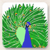 Atemberaubend Peacock Originalkunst von Sophie Age Getränkeuntersetzer (Vorderseite)