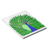 Atemberaubend Peacock Originalkunst von Sophie Age Notizblock (angewinkelt)