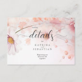 Atemberaubend Pink Daisies Begleitkarte (Vorderseite)