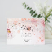 Atemberaubend Pink Daisies Begleitkarte (Stehend Vorderseite)