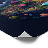 Atemberaubend Planet Erde KunstIllustration für Ki Poster (Ecke)