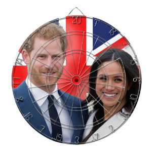 Atemberaubend! Prince Harry und Meghan Markle Dartscheibe