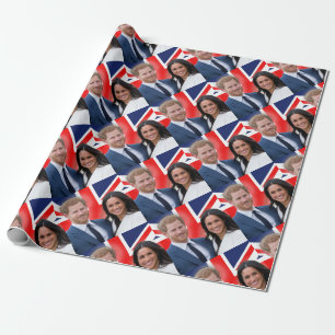 Atemberaubend! Prince Harry und Meghan Markle Geschenkpapier