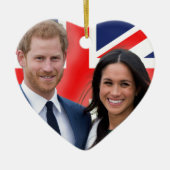 Atemberaubend! Prince Harry und Meghan Markle Keramik Ornament (Vorne)