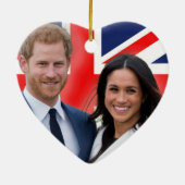Atemberaubend! Prince Harry und Meghan Markle Keramik Ornament (Hinten)