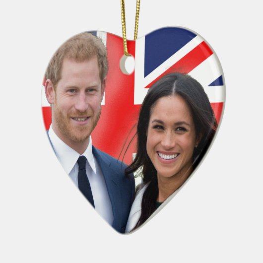 Atemberaubend! Prince Harry und Meghan Markle Keramik Ornament (Links)