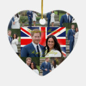 Atemberaubend! Prince Harry und Meghan Markle Keramik Ornament (Hinten)