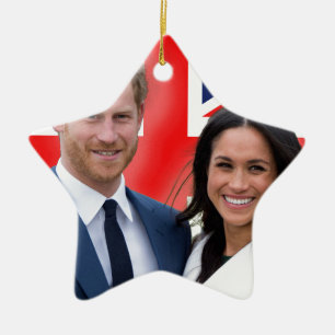Atemberaubend! Prince Harry und Meghan Markle Keramik Ornament