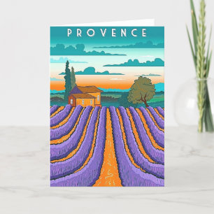 Atemberaubend Provence Frankreich Feiertagskarte