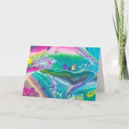 Atemberaubend Psychedelic Acrylic Fluid Art Karte