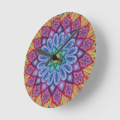 Atemberaubend psychedelische Mandala Uhr von Soozi (Winkel)
