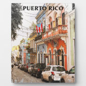 Atemberaubend Puerto Rico Vintage Reisen Fotoplatte (Vorderseite)