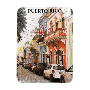 Atemberaubend Puerto Rico Vintage Reisen Magnet