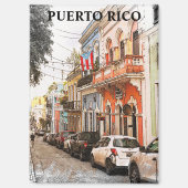Atemberaubend Puerto Rico Vintage Reisen Magnet (Vorderseite)