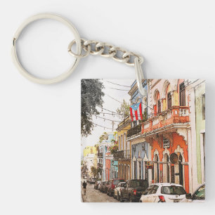 Atemberaubend Puerto Rico Vintage Reisen Schlüsselanhänger