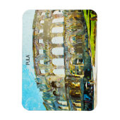 Atemberaubend Pula Kroatien Ölgemälde in der Stadt Magnet (Vertikal)