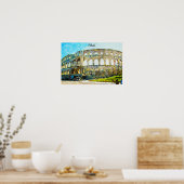 Atemberaubend Pula Kroatien Ölgemälde in der Stadt Poster (Küche)