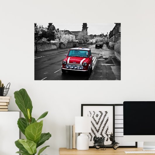 Atemberaubend Red Mini Poster (Heimbüro)