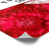Atemberaubend Red Wedding Dahlia Petals X23 Poster (Ecke)