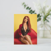Atemberaubend Redhead Beauty Postkarte (Stehend Vorderseite)