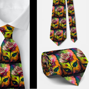 Atemberaubend rosa Abstrakte Rose Formal Necktie Krawatte