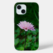 Atemberaubend Rosa Blume Personalisiert Name Case-Mate iPhone Hülle (Rückseite)
