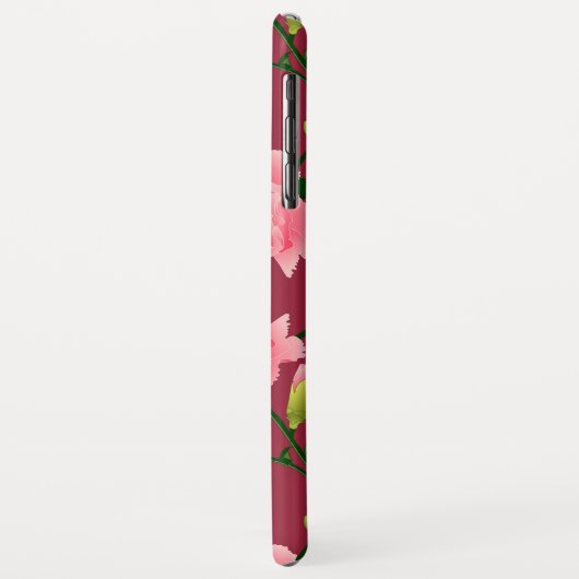Atemberaubend rosa Nelke Case-Mate iPhone Hülle (Hinten/Links)