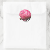 Atemberaubend rosa Peony Custom Umschlag Aufkleber (Tasche)