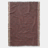 Atemberaubend Rot & Blau Blütenblume Batik Kegelbl Decke (Vorderseite Vertikal)