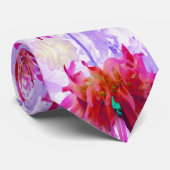 Atemberaubend Rot und Heiß rosa Kaktus Dahlia Krawatte (Gerollt)