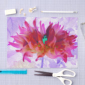 Atemberaubend Rot und Heiß rosa Kaktus Dahlia Seidenpapier (Handwerk)