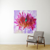 Atemberaubend Rot und Heiß rosa Kaktus Dahlia Wandteppich (Beispiel)