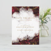 Atemberaubend Ruby Crystal Geode Einladung (Stehend Vorderseite)