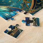 Atemberaubend Sapphire Blue Butterfly Puzzle (Seite)