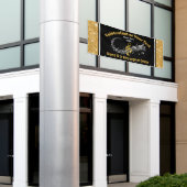 Atemberaubend-, Schwarz-, Gold- und Weißbanner, Mu Banner (Äußeres Gebäude)