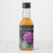 Atemberaubend Scottish Thistle Family Clan Alkoholflaschenetikett (Vorderseite)