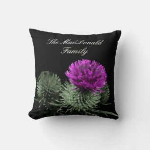 Atemberaubend Scottish Thistle Family Clan Kissen