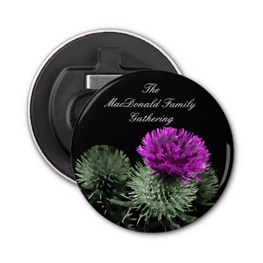 Atemberaubend Scottish Thistle Flaschenöffner (Vorderseite)
