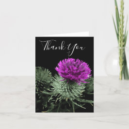 Atemberaubend Scottish Thistle Vielen Dank Dankeskarte