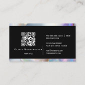 Atemberaubend Signature Opal 2 QR-Code Visitenkarte (Rückseite)