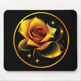 Atemberaubend Single Gold Rose Mousepad