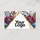 Atemberaubend Sophistication Jewel Toned Peony QR- Begleitkarte (Rückseite)