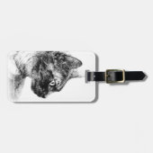 Atemberaubend Stella the Gray Cat Sketch Gepäckanhänger (Vorderseite horizontal)