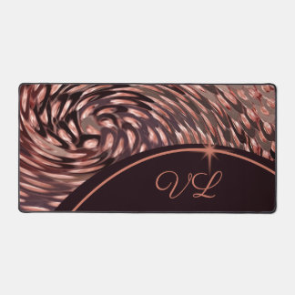 Atemberaubend Swirl Imitate Rose Gold Persönliche  Schreibtischunterlage
